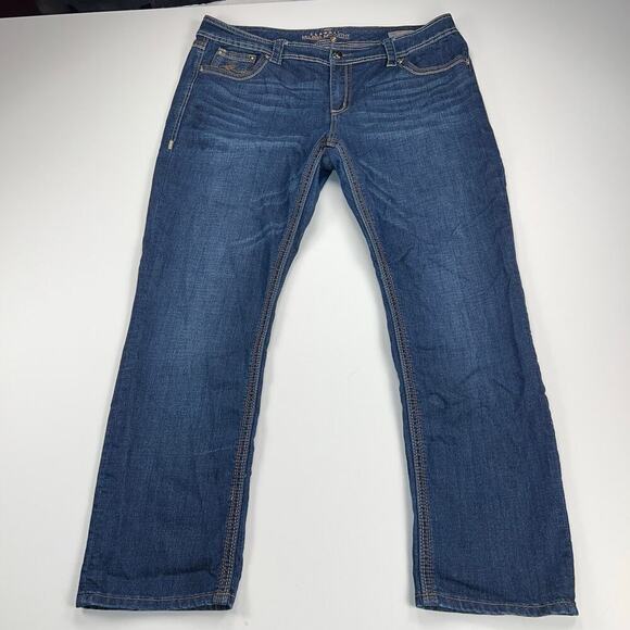 Seven7 x Melissa McCarthy Straight Leg Medium Wash Mid Rise Jeans Size 20 - Picture 2 of 13
